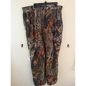 Sports Afield Camo Hunting Pants Mens XL Cargo Mossy Oak Style Outdoor